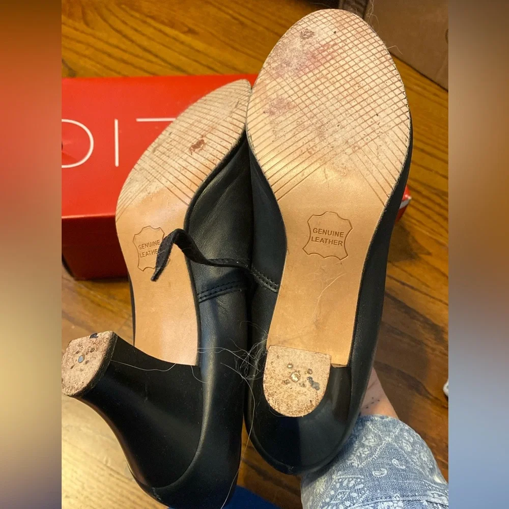 Black character/dance shoes - Picture 3 of 6